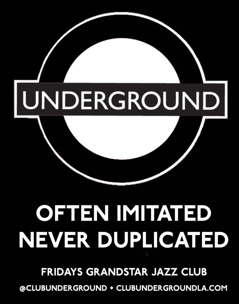 Club Underground indie dance club at Grand Star Jazz Club in Chinatown Los Angeles with DJ Larry G. and Liz O. March 24, 2023