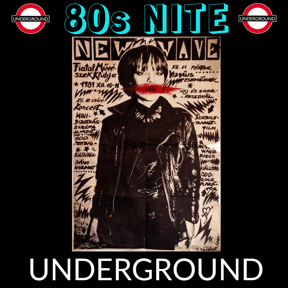 Club Underground '80s Night at Grand Star Jazz Club on April 28 with Larry G. and Liz O. playing classic alternative, indie, post-punk, new wave, Britpop