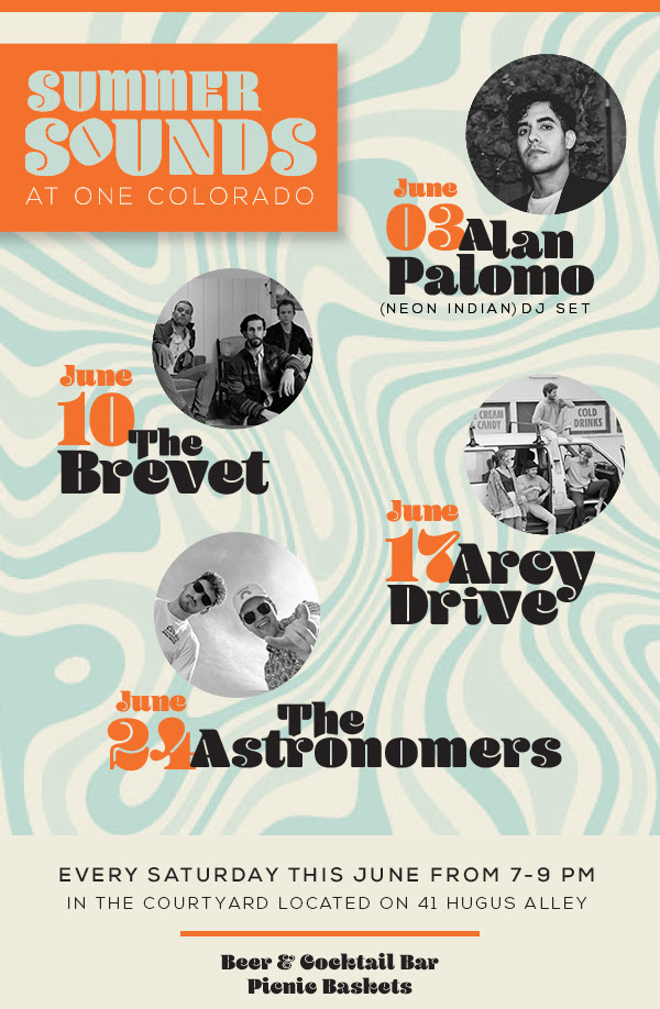 Army Drive, DJ Liz O. at One Colorado in Pasadena on June 17, 2023