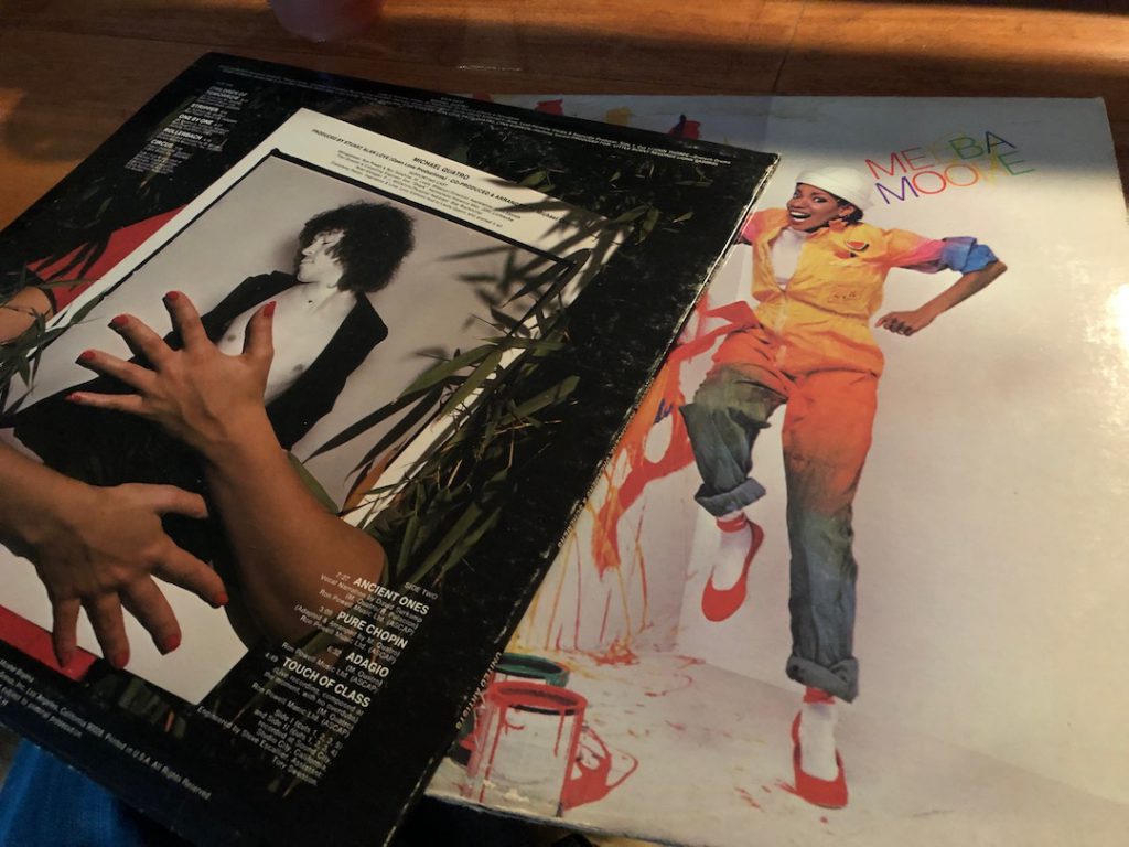 Michael Quatro and Melba Moore albums found at an In Sheep's Clothing record fair at Homage Brewing in Chinatown, Los Angeles