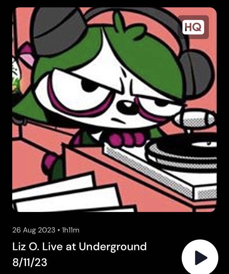 DJ Liz O. Live at Underground for Gorillaz x Daft Punk Night in Los Angeles on August 11, 2023