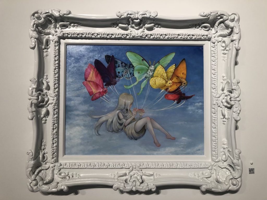 Camilla d'Errico "My Lepidoptera Parade" at Corey Helford Gallery in Los Angeles, September 2023 Photo: Liz Ohanesian