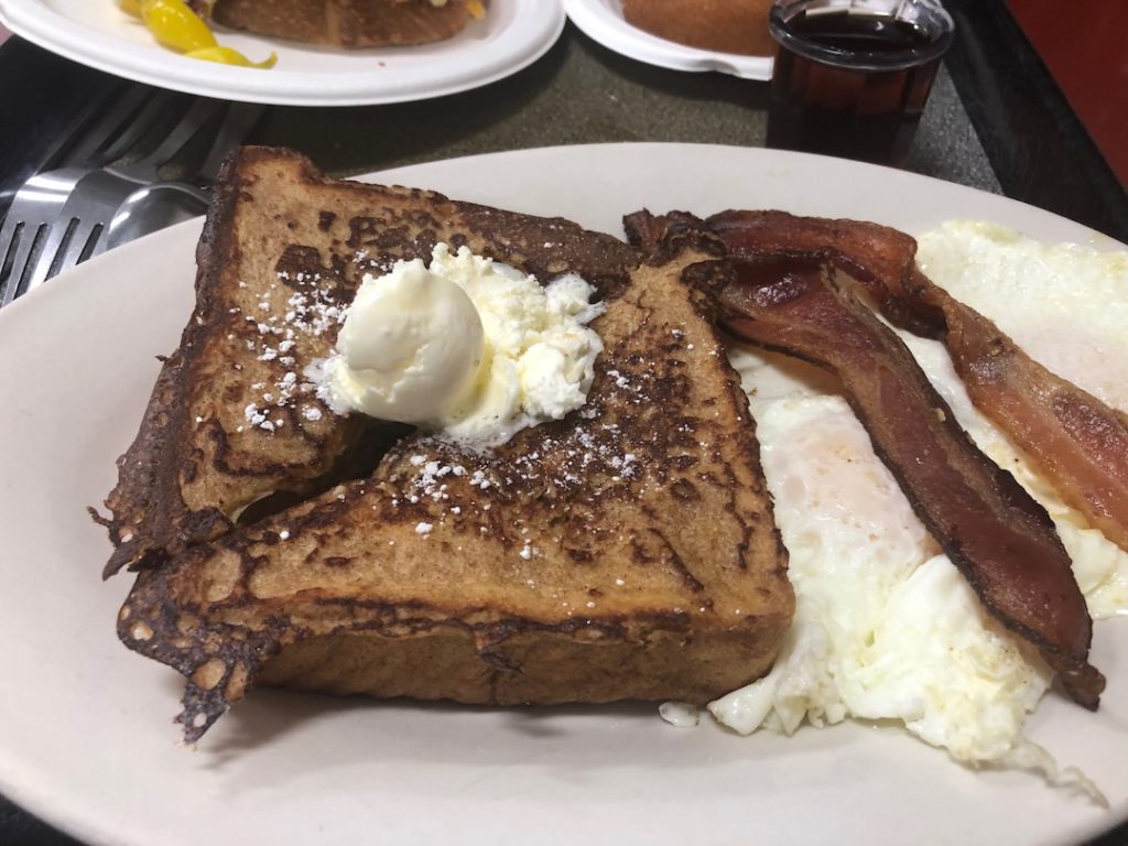 French toast combo breakfast at Philippe's in downtown Los Angeles (photo: Liz Ohanesian)