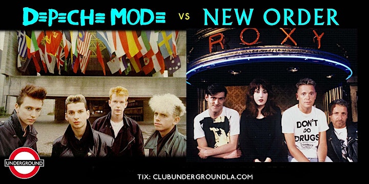 Club Underground Depeche Mode New Order Night at Grand Star Jazz Club in Los Angeles with DJ Larry G. and DJ Liz O. on Friday, October 6, 2023