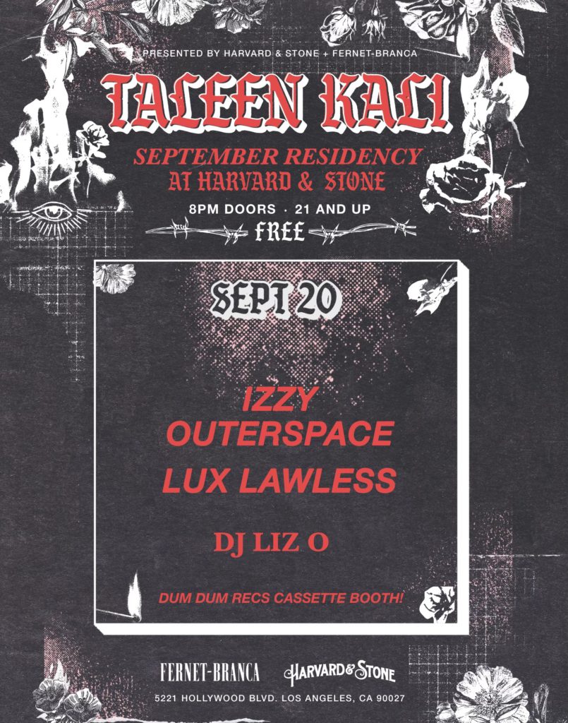 Taleen Kali Residency Harvard & Stone Los Angeles September 20, 2023 with DJ Liz O. 