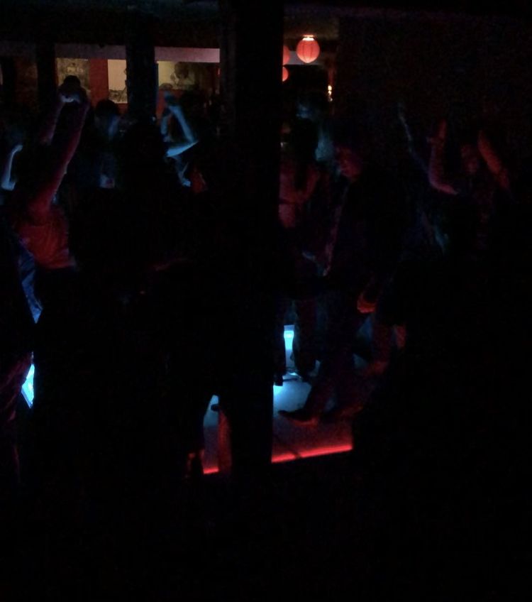 Dance floor at Club Underground with DJ Liz O. at Grand Star Jazz Club on Friday, November 3, 2023 (Photo: Liz Ohanesian)