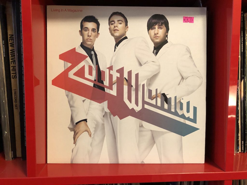 Cover of Zoot Woman Living in a Magazine released in 2001 on Wall of Sound Records, U.K. import vinyl (Photo: Liz Ohanesian)