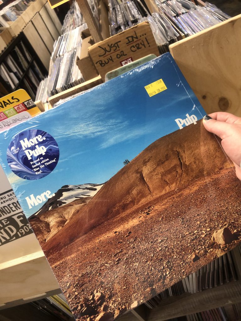 Pulp More. vinyl photo by Liz Ohanesian taken at Moldy Toes Records in San Clemente, CA