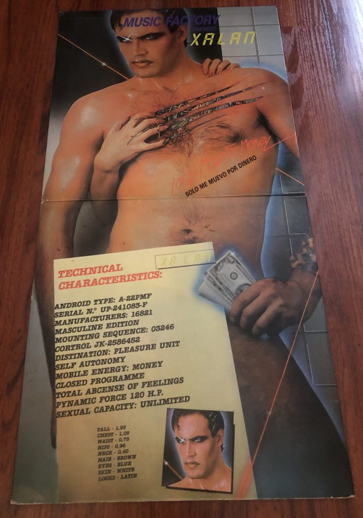 Xalan "I Only Move for Money" "Solo Me Muevo Por Dinero" 12" single gatefold (pic: Liz Ohanesian)