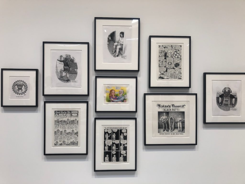 Art by R. Crumb on view at David Zwirner gallery in Los Angeles (Photo: Liz Ohanesian)