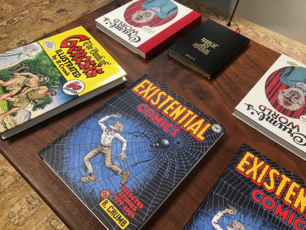 Books by R. Crumb at David Zwirner in Los Angeles (Photo: Liz Ohanesian)
