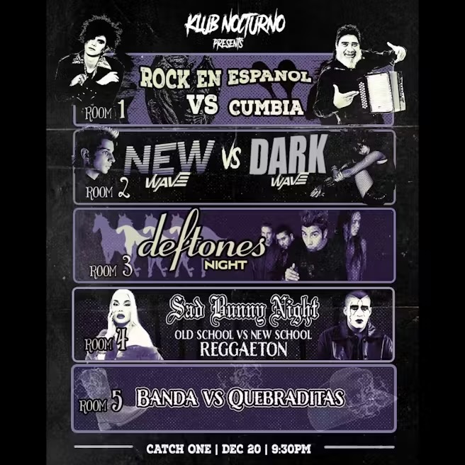 Klub Nocturno Los Angeles December 20, 2025 flyer
