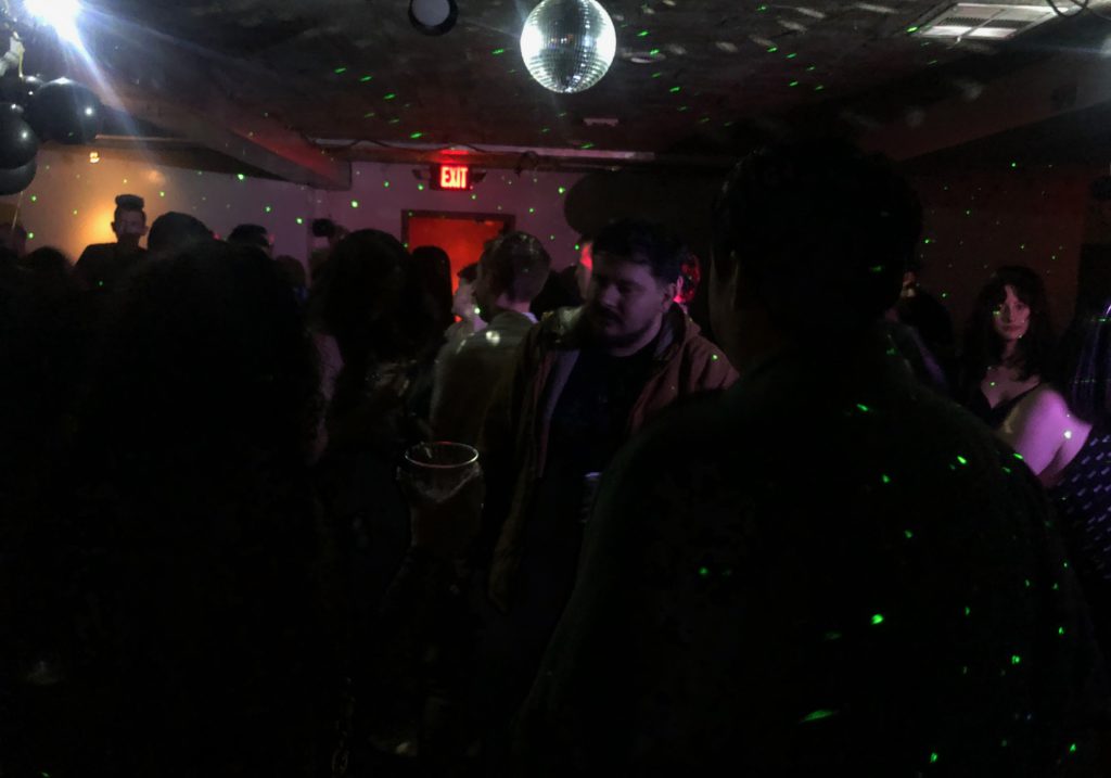 View from the stage upstairs at Grand Star Jazz Club for Club Underground's New Year's Eve Party 2025/26 (Photo: Liz Ohanesian)