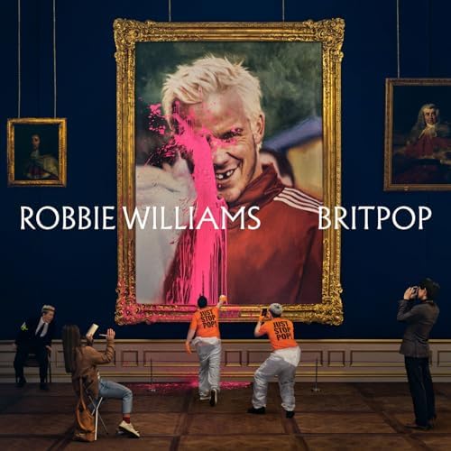 Robbie Williams Britpop album cover