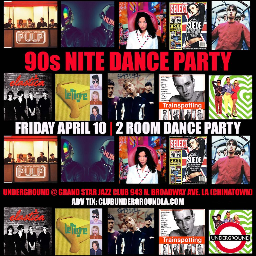 90s Nite Club Underground Flyer
