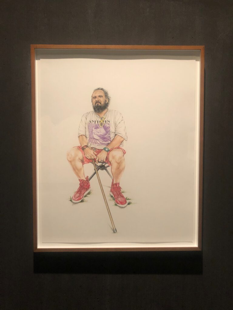 Mario at Elysian Park by Shizu Saldamando at LACMA's David Geffen Galleries (Photo: Liz Ohanesian)