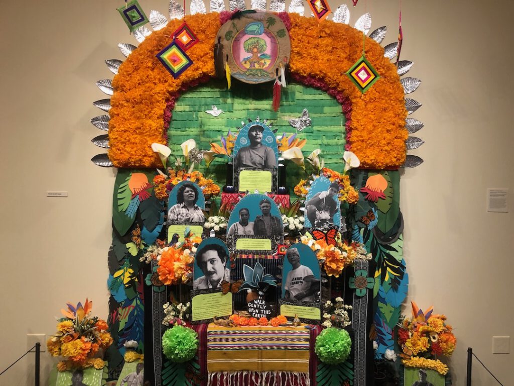 Defenders of Mother Earth altar by Ofelia Esparza at Vincent Price Art Museum Photo: Liz Ohanesian