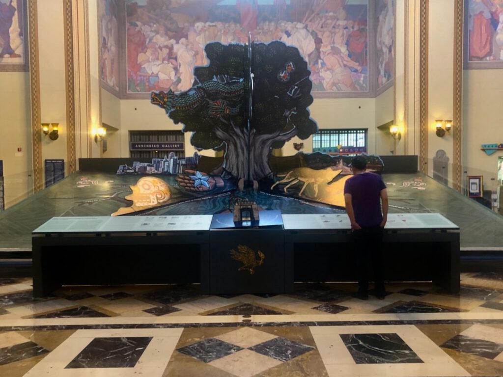 world's largest pop up book in the rotunda at Los Angeles Richard J. Riordan Central Library (Photo: Liz Ohanesian)