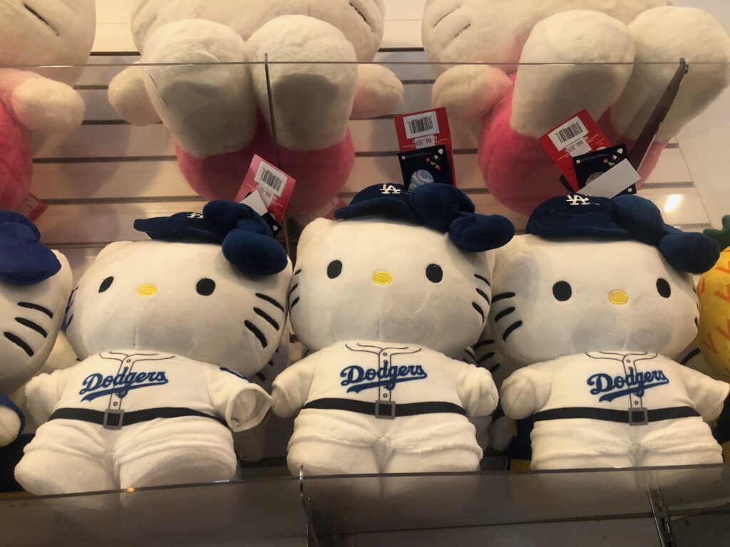 Dodgers Hello Kitty at Sanrio in Little Tokyo (Photo: Liz Ohanesian)